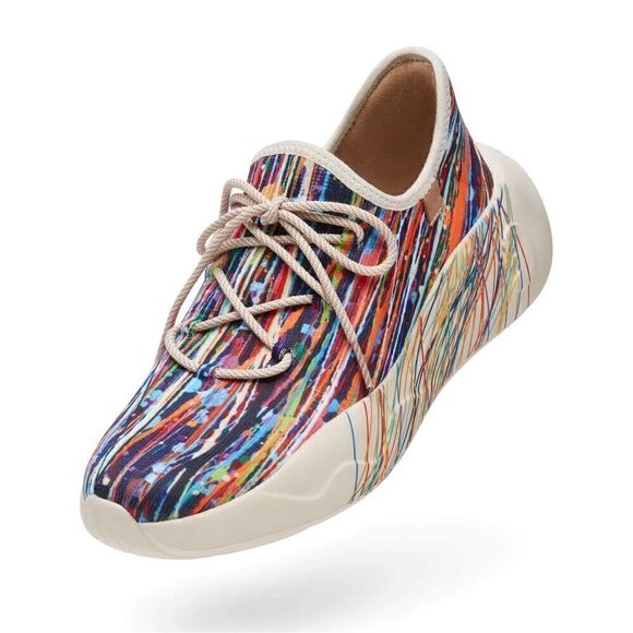 UIN Colorful Striped Women's Sneakers - Picture 6 of 8